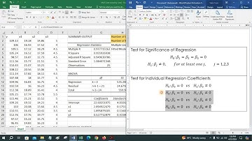 Multiple Linear Regression in Excel | Interpretation and Variable Selection | Find Best Fit Model