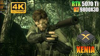 Metal Gear Solid HD Collection | Xenia Canary 2026 | Xbox 360 Emulator | RTX 5070 Ti | 4K 60FPS UHD