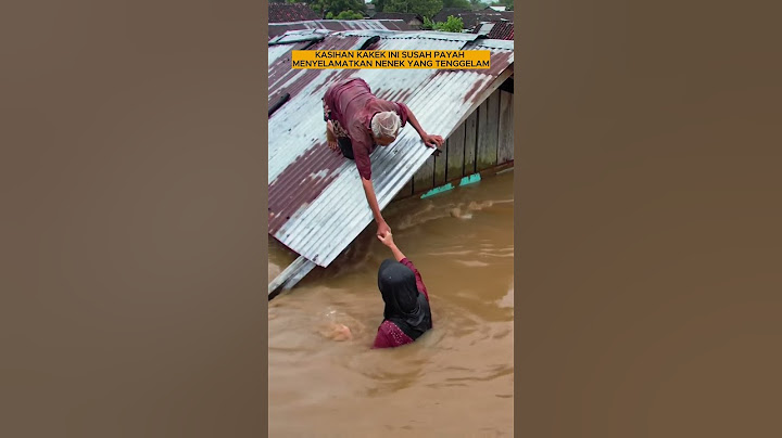 DETIK-DETIK KAKEK COBA MENYELAMATKAN NENEK #ai #cartoon #banjir #banjirbandang #bencanaalam