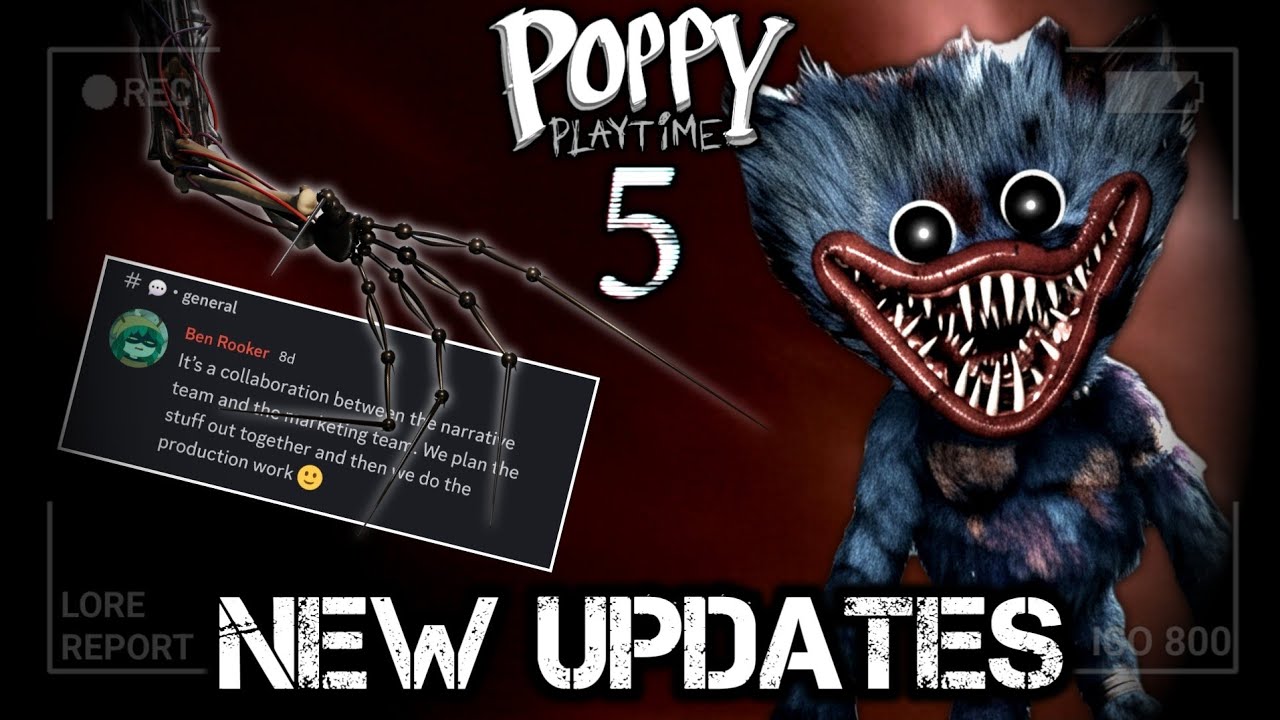 Poppy Playtime, глава 5 — Официальное сообщение и новые официальные обновления от Mob Entertainment