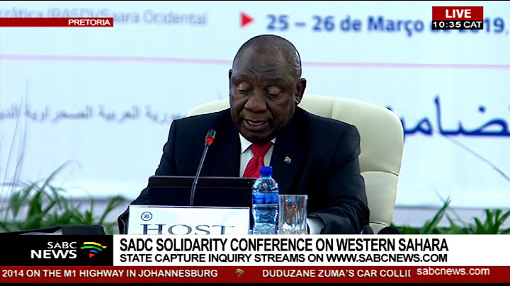 President Ramaphosa addresses SADC solidarity conference in Pretoria