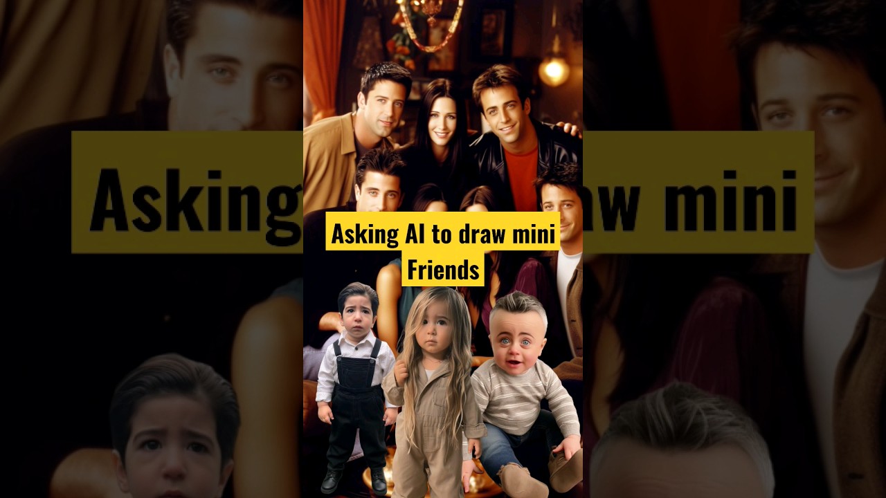 What If AI Generated An Adorable Mini Version Of Friends Characters? 