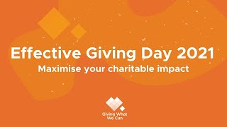 Effective Giving Day 2021: Maximise your impact this #GivingTuesday