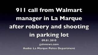 Audio: 911 call after woman shoots at robbers in Walmart parking lot