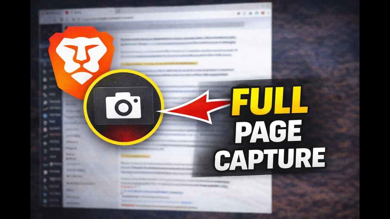 How to Take Scrolling Screenshot in Brave Browser (Full Page Capture) | GearUpWindows