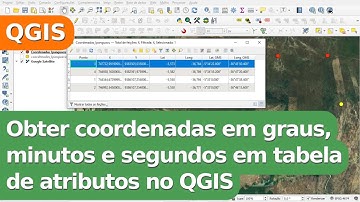 Obter coordenadas em graus, minutos e segundos em tabela de atributos no QGIS