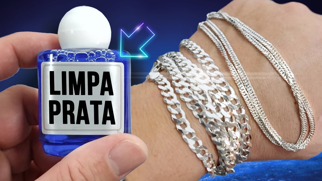 COMO LIMPAR CORRENTE DE PRATA 925 COM LIMPA PRATA - YouTube