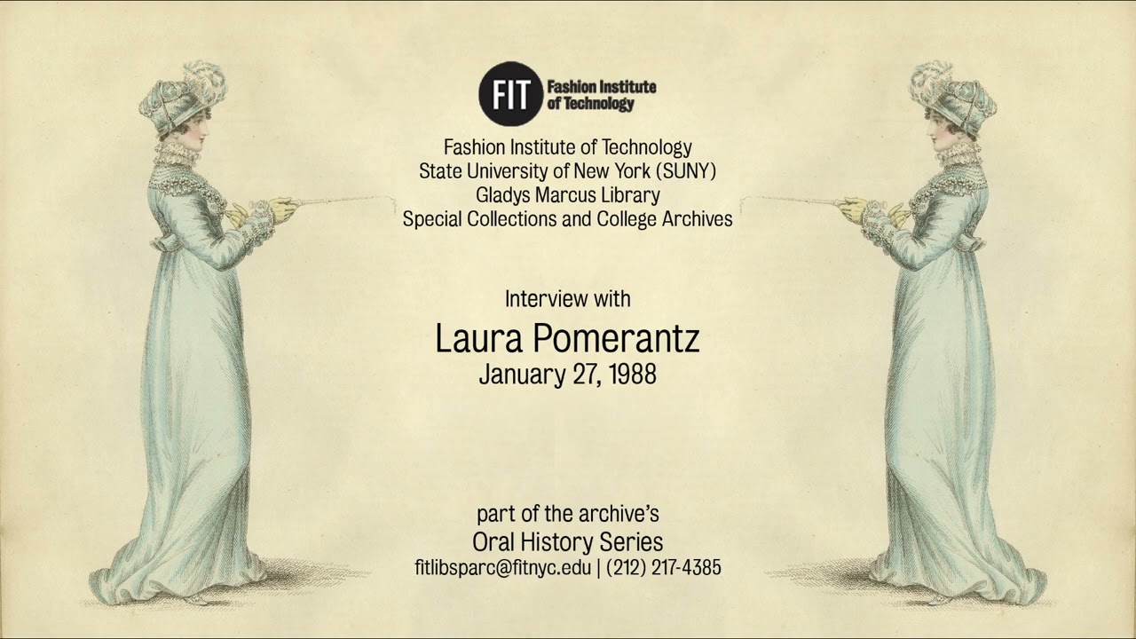Laura Pomerantz interview, 1988 January 27