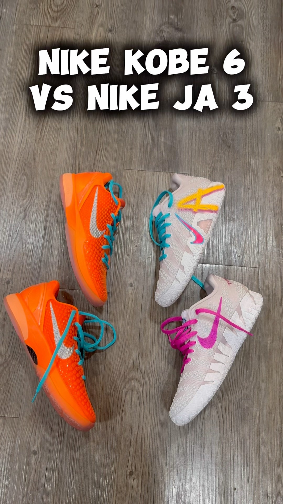 Nike Kobe 6 Vs Nike Ja 3 - YouTube