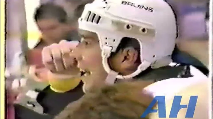 NHL Nov. 4, 1989 Cam Neely,BOS v Rob Ray,BUF (cros...