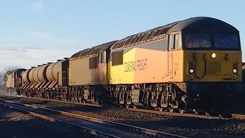 Prestatyn 13.12.2016 - Colas 56105 56078 56087 on last RHTT railhead treatment train - 3 X class 56