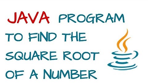 Program to find the square root of a number in java using math and sqrt function