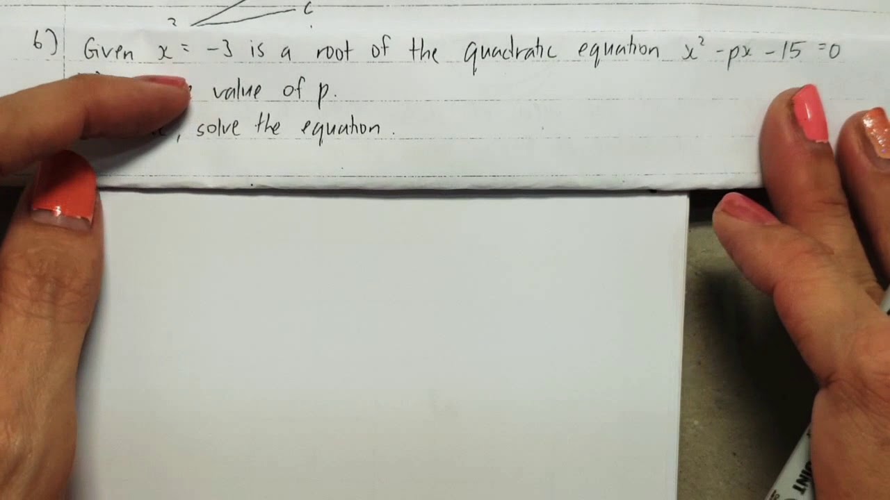 #05 Form 4 Add Maths Year End Revision - YouTube