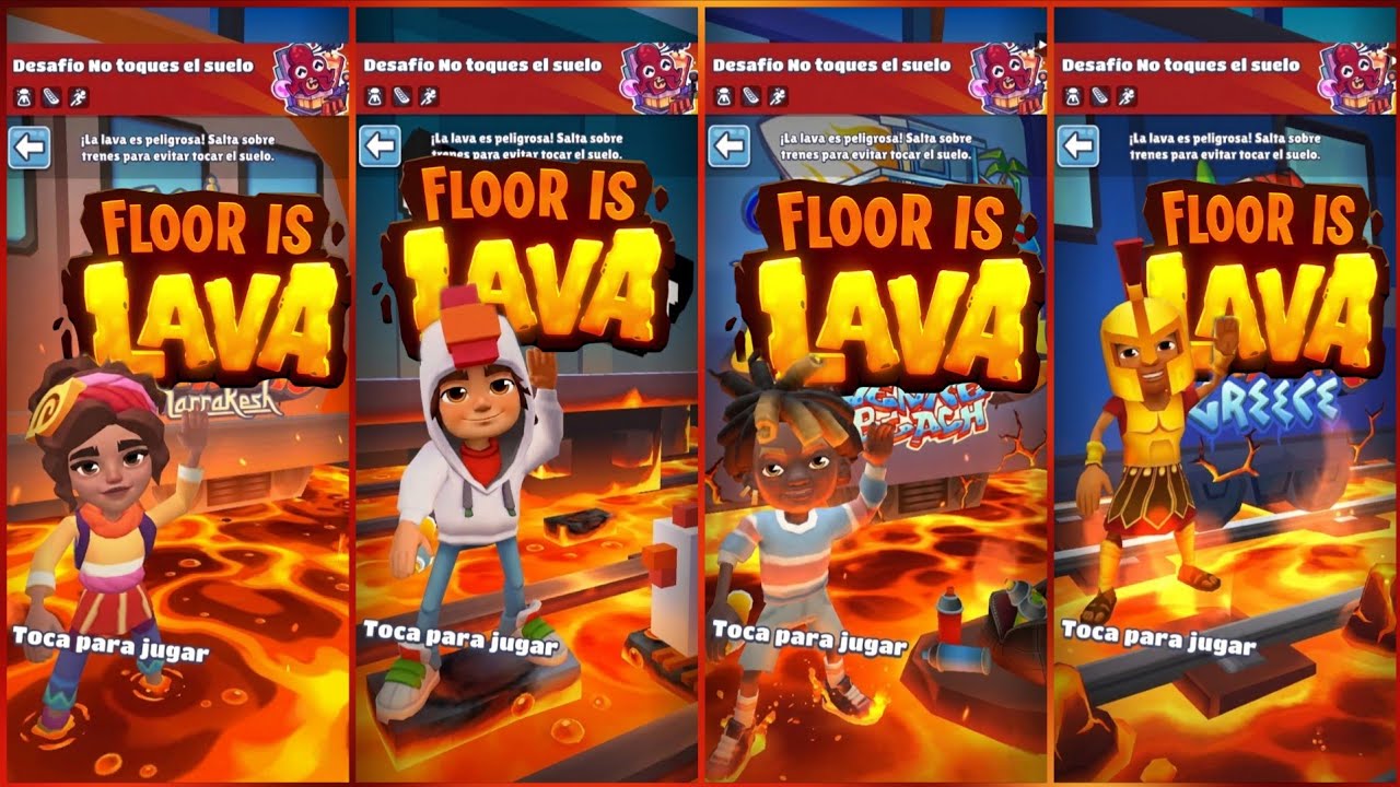 Пол в 4 городах — это лава! 🔥 Вызов для любителей Subway Surfers