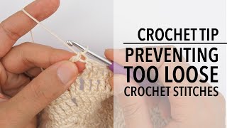 How to Avoid Those Pesky Loose Crochet Stitches When Working a Triple Crochet Stitch