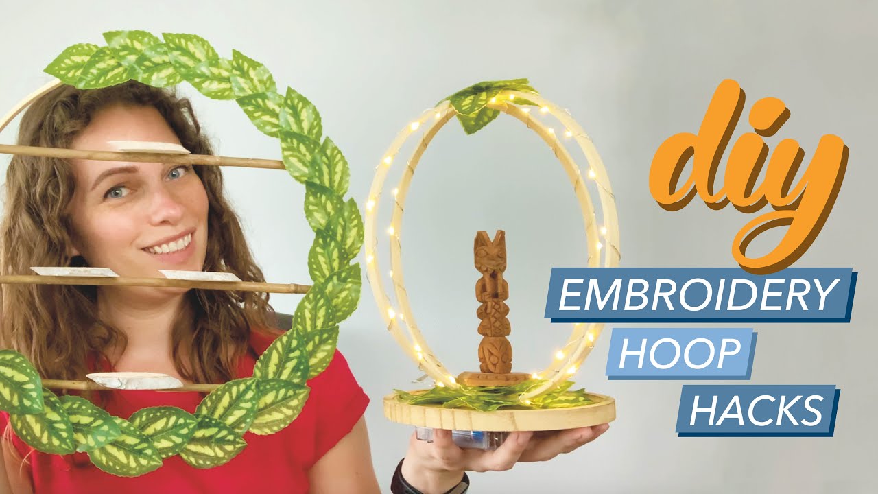 DIY EMBROIDERY HOOP HACKS EASY AND CHEAP HOME DECOR YouTube