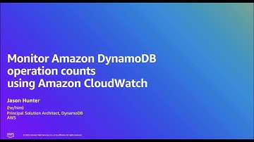 Monitor Amazon DynamoDB operation counts with Amazon CloudWatch | Amazon Web Services