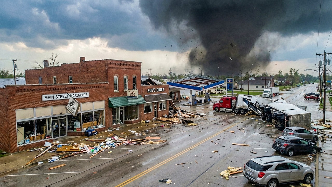 Massive Tornado Hit Bloomington Indiana Leaving Thousands Without Power ...