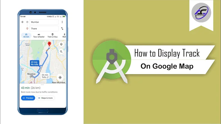 How to Display Track On Google Map in Android Studio | DisplayTrackOnMap | Android Coding