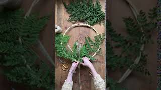 How to make wreath with ferns