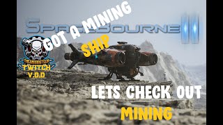 SPACEBOURNE 2 Looking at mining by hand and ship -Twitch Stream