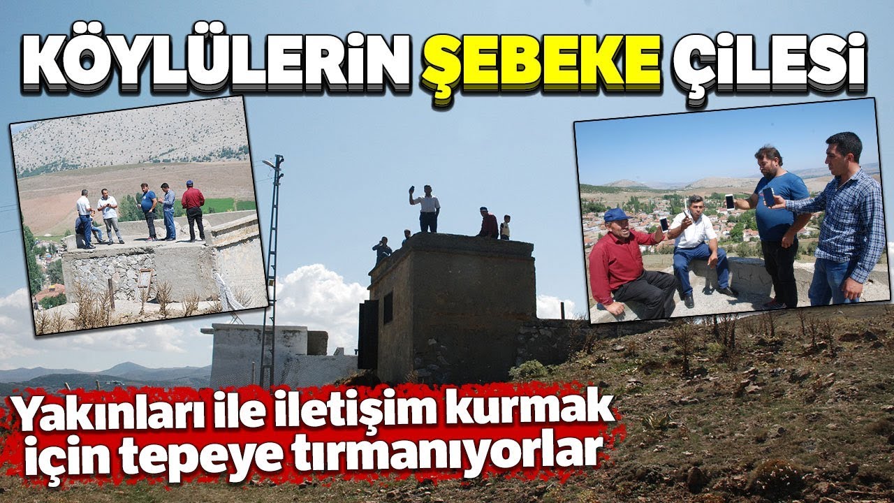 Telefon ile Görüşebilmek İçin Tepelere Tırmanıp Sinyal Arıyorlar