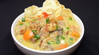 RESEP SPESIAL SOTO BETAWI KUAH SUSU BEGINI CARA MEMBUAT kuahnya agar gurih dan kental