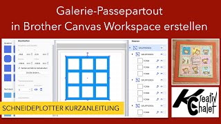 Brother Canvas Workspace: Passepartout erstellen