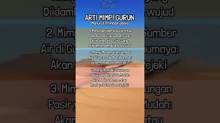 Arti Mimpi Gurun atau Padang Pasir Menurut Primbon Jawa