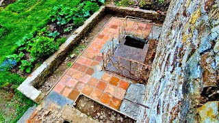 Abandoned 100 Year Old Greenhouse Restoration - Reclaimed Tiled Floor
