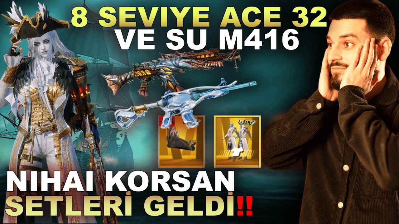 YENİ KORSAN SETLƏRİ GƏLDİ!! 😱 SƏVİYYƏ 8 ACE32 VƏ SU M416 GERİ GƏLDİ!! | PUBG MOBILE