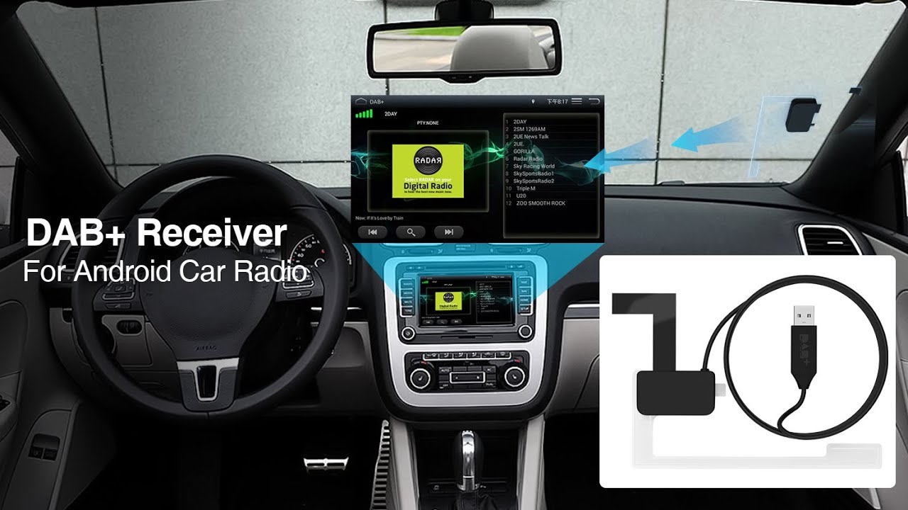 DAB+ Box Digital Signal DAB+ Receiver Antenna USB Interface Portable For Android Car Radio Stereo