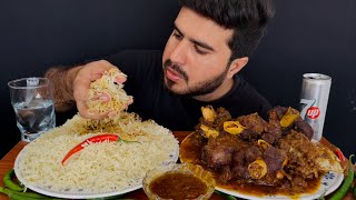 ASMR EATING SPICY MUTTON CURRY+WHITE RICE+GREEN CHILLI || REAL MUKBANG(NO TALKING)