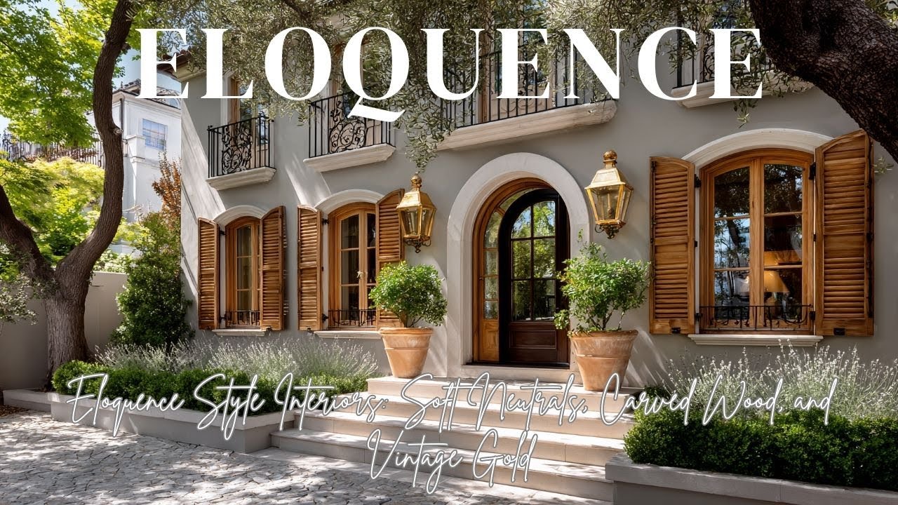 Eloquence Style Interiors: Soft Neutrals, Carved Wood, and Vintage Gold