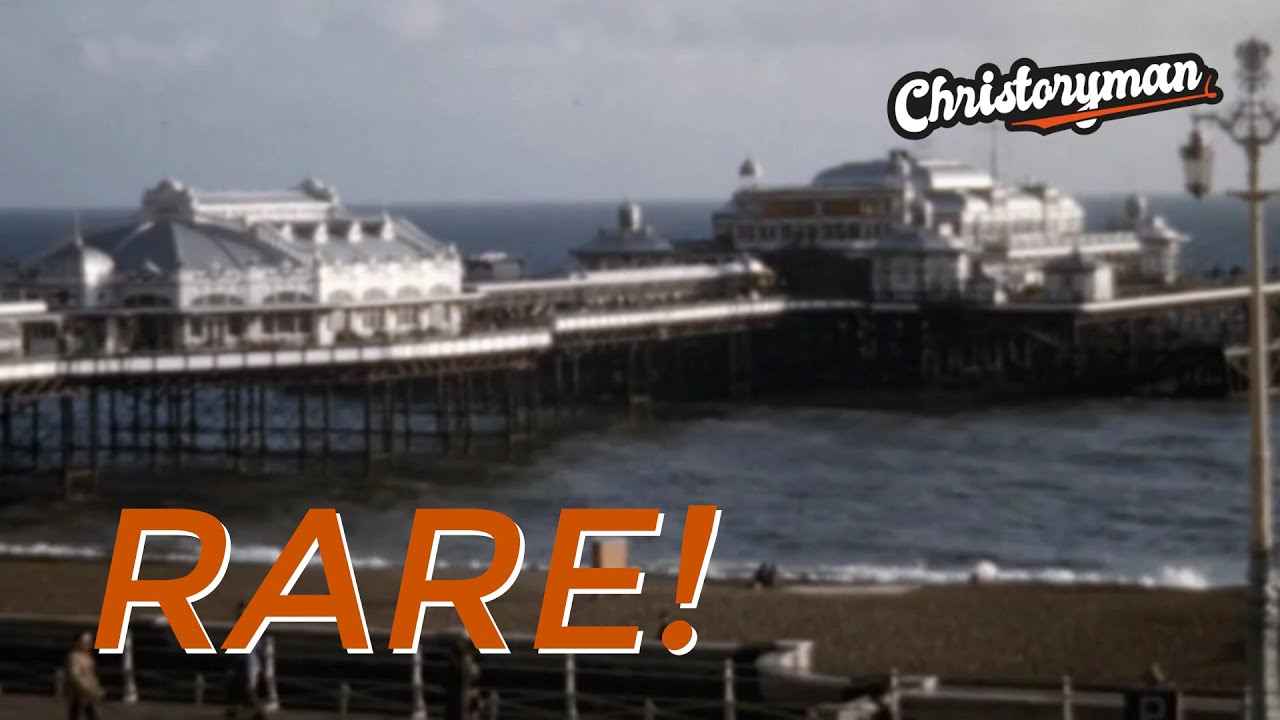 Brighton & Arundel Castle, 1940s | Rare Color Footage of Post-War Britain [16mm Film]