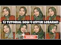 12 TUTORIAL HIJAB SEGIEMPAT HARI RAYA TERBARU 2021