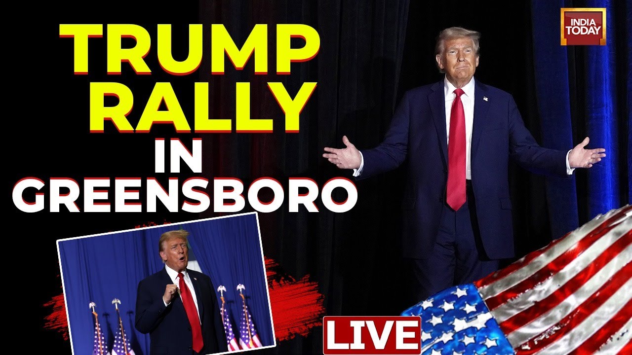 Trump Speech LIVE: Donald Trump Greensboro Rally | Trump North Carolina  Speech | US Elections