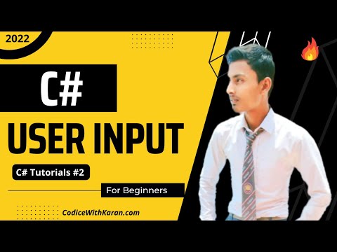 C sharp Method: Getting user input || C# Tutorials || CodiceWithKaran