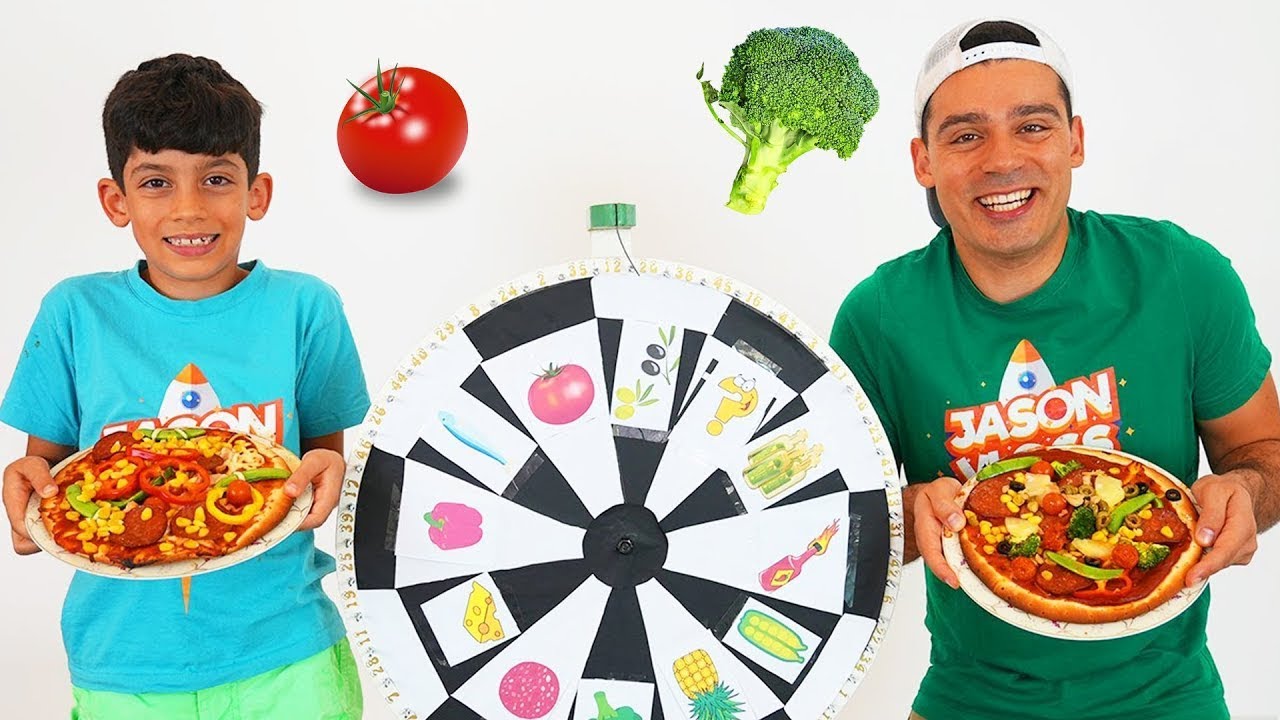 Jason और Alex ने बच्चों के लिए पिज़्ज़ा चुनौती पेश की | भोजन CHALLENGE
