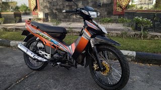 Vega R Tahun 2005 Hitam Orange | Modifikasi Standar