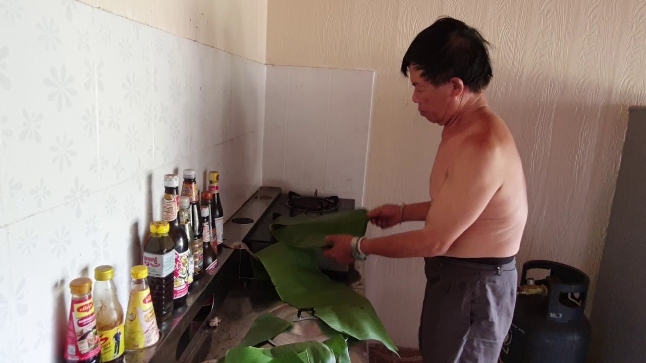 ตาวันทำห่อนึ่งเห็ดลมหรือเห็ดบดจ้า