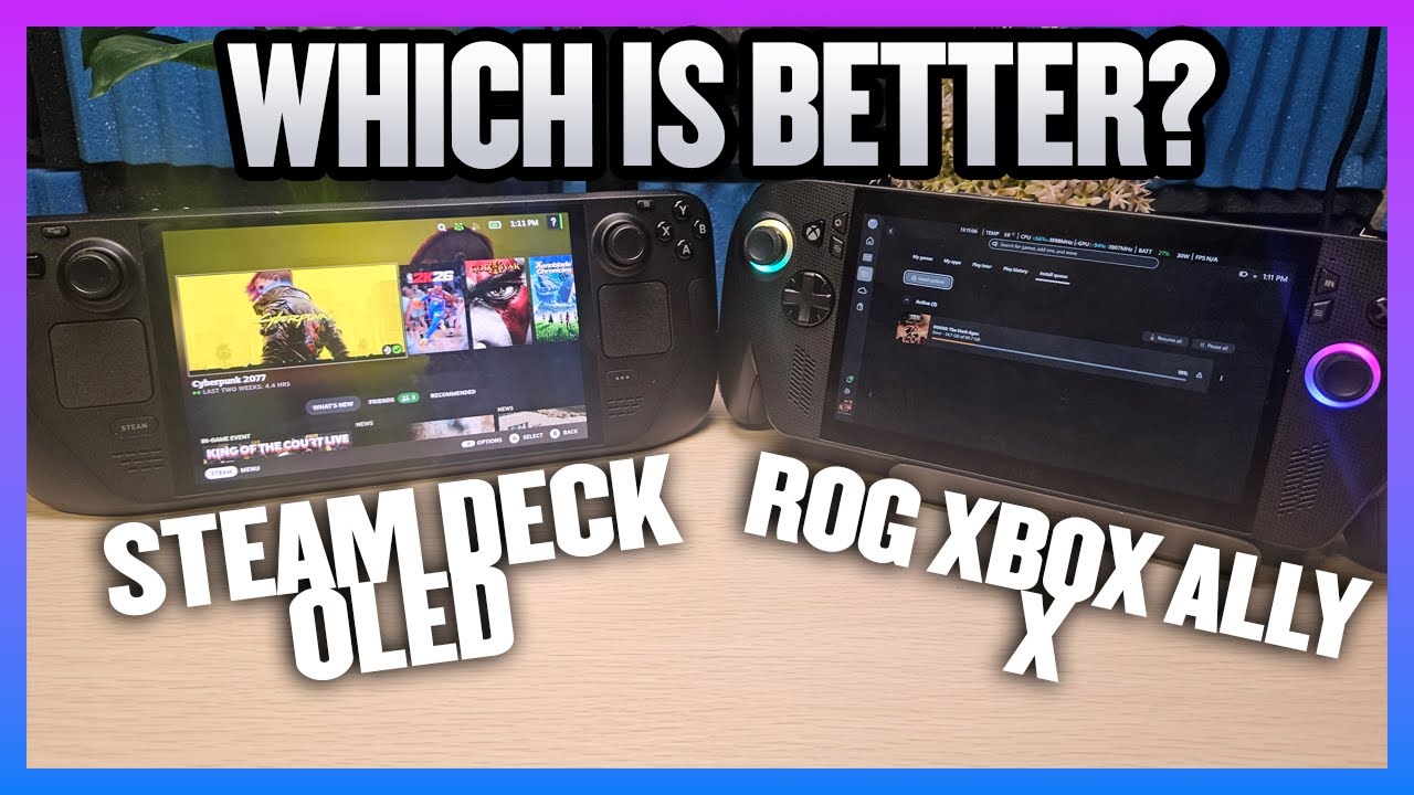 Steam Deck Oled Vs Rog Xbox Ally X - YouTube