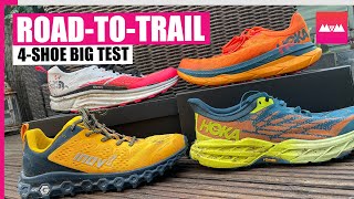 Best Road to Trail Shoes: Hoka Tecton X vs Speedgoat 5, North Face Enduris 2 & inov8 Parkclaw G280