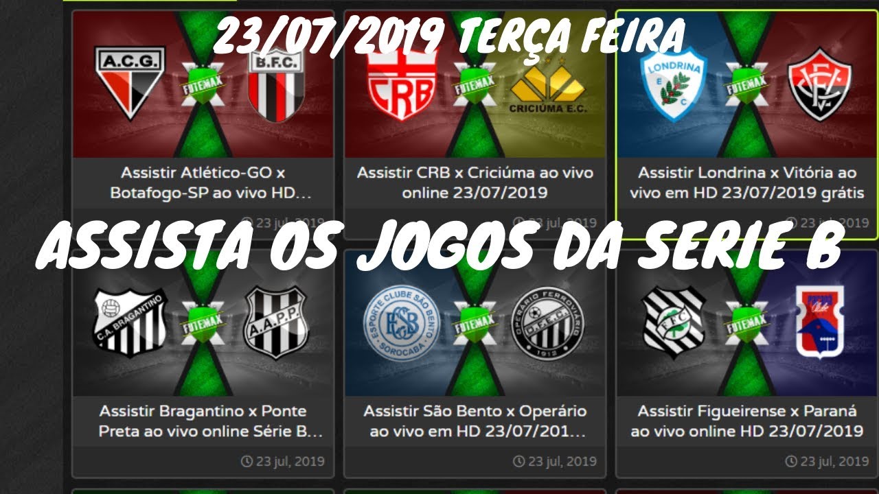 Assista ao vivo Jogos da Serie B do Campeonato Brasileiro 2019