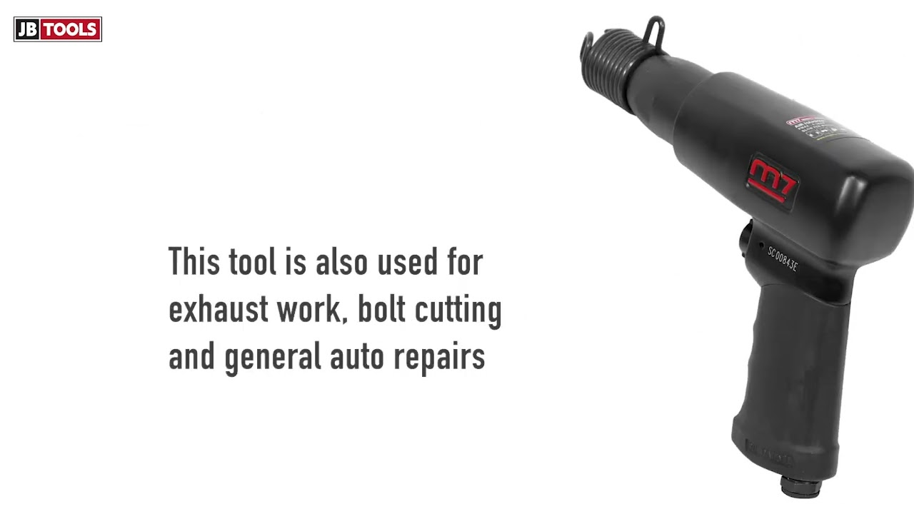 M7 AIR CHIPPING HAMMER WITH ERGONOMIC PISTOL GRIP AND SPRING RETAINER (SC-221)