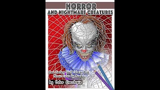 Horror and Nightmare Creatures Color By Number Coloring Book - Color Questopia - Flip Through!