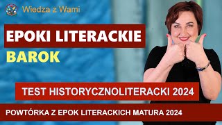 Barok, powtórka z epok literackich do matury z polskiego 2024