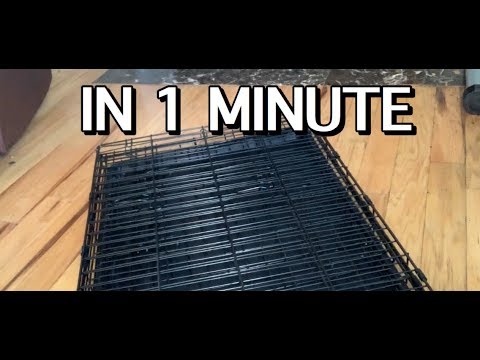 HOW TO TAKE DOWN A DOG CRATE IN 1 MINUTE!