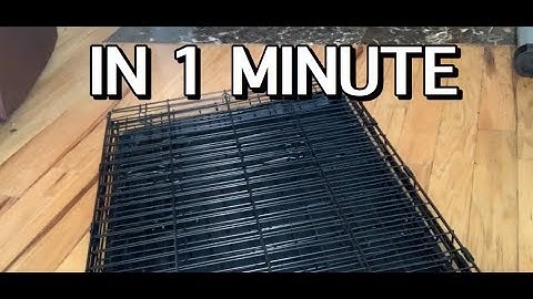 HOW TO TAKE DOWN A DOG CRATE IN 1 MINUTE!