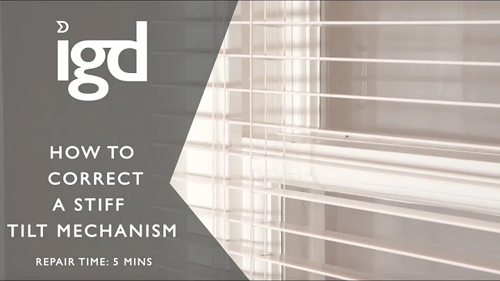 Wooden Blinds Direct: How to correct a stiff tilt mechanism